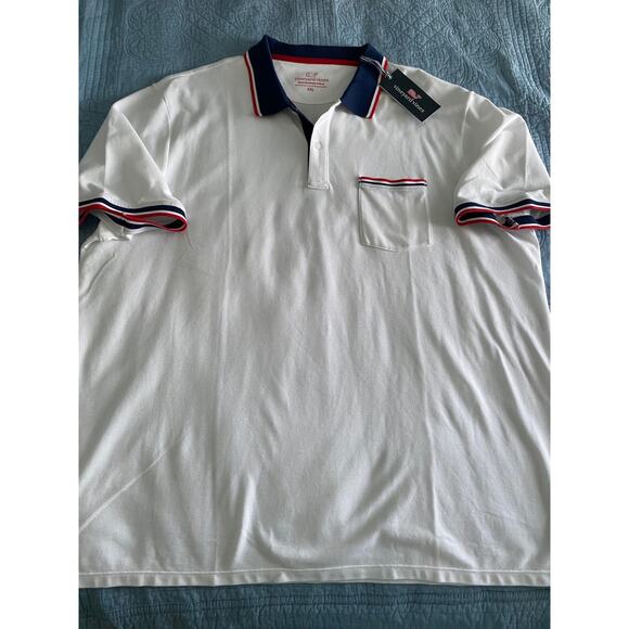 Vineyard Vines Americana Pique Edgartown USA Polo Mens Sz XXL NWT - Picture 1 of 6